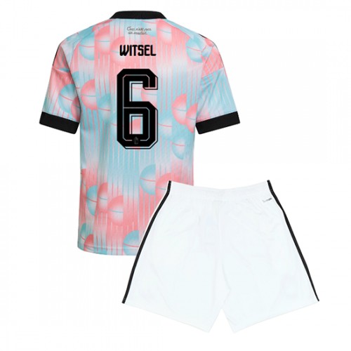 Belgia Axel Witsel #6 Vieraspaita Lapsille MM-kisat 2026 Lyhythihainen (+ Lyhyet housut)